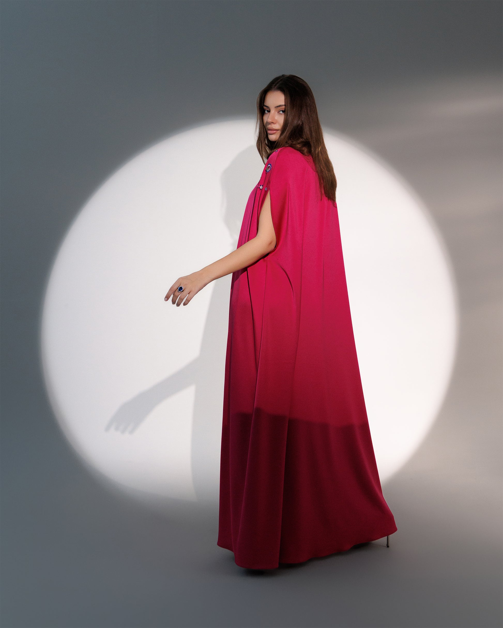 Alora Fuchsia Kaftan