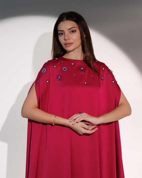 Alora Fuchsia Kaftan