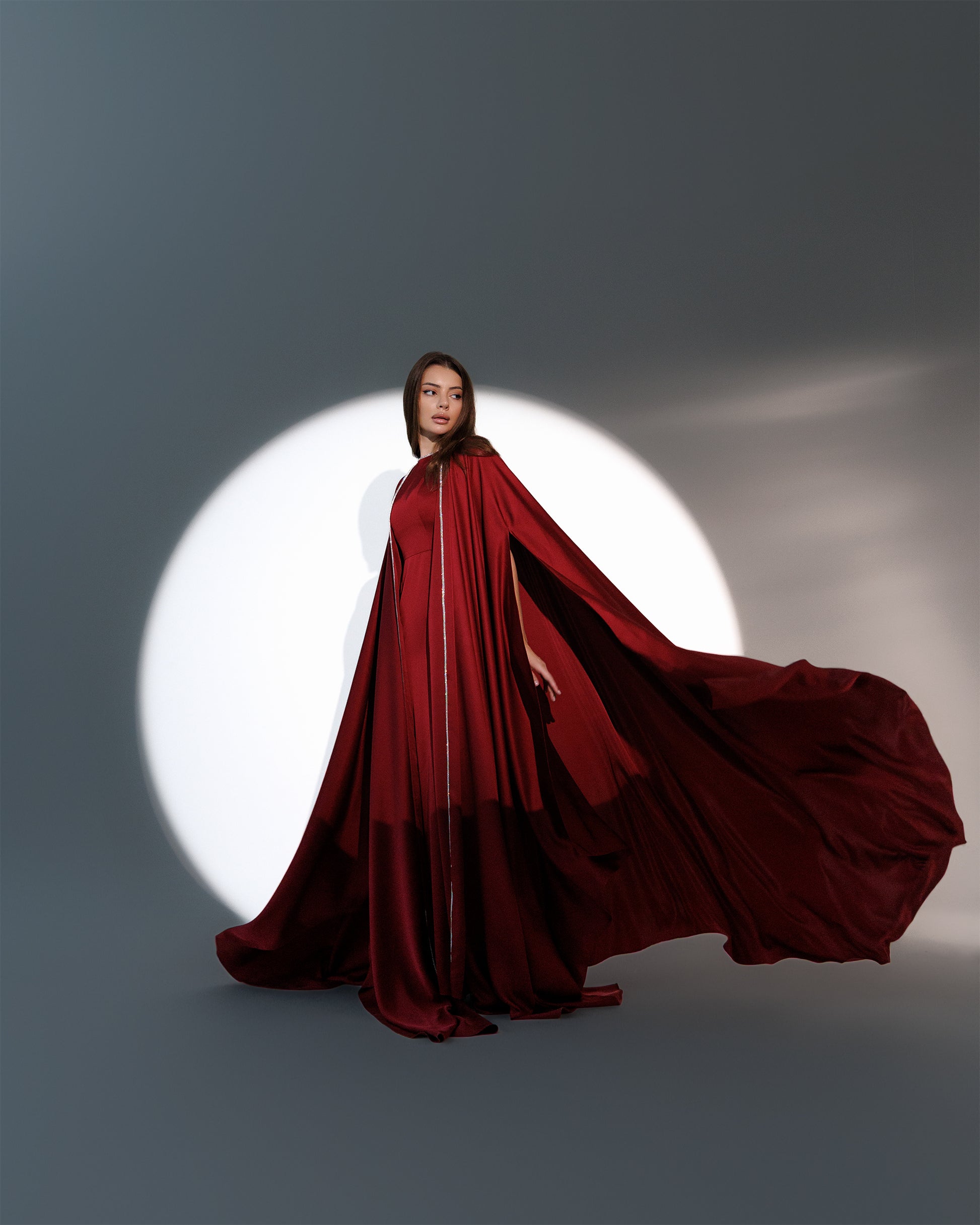 Aya Silk Drape Gown