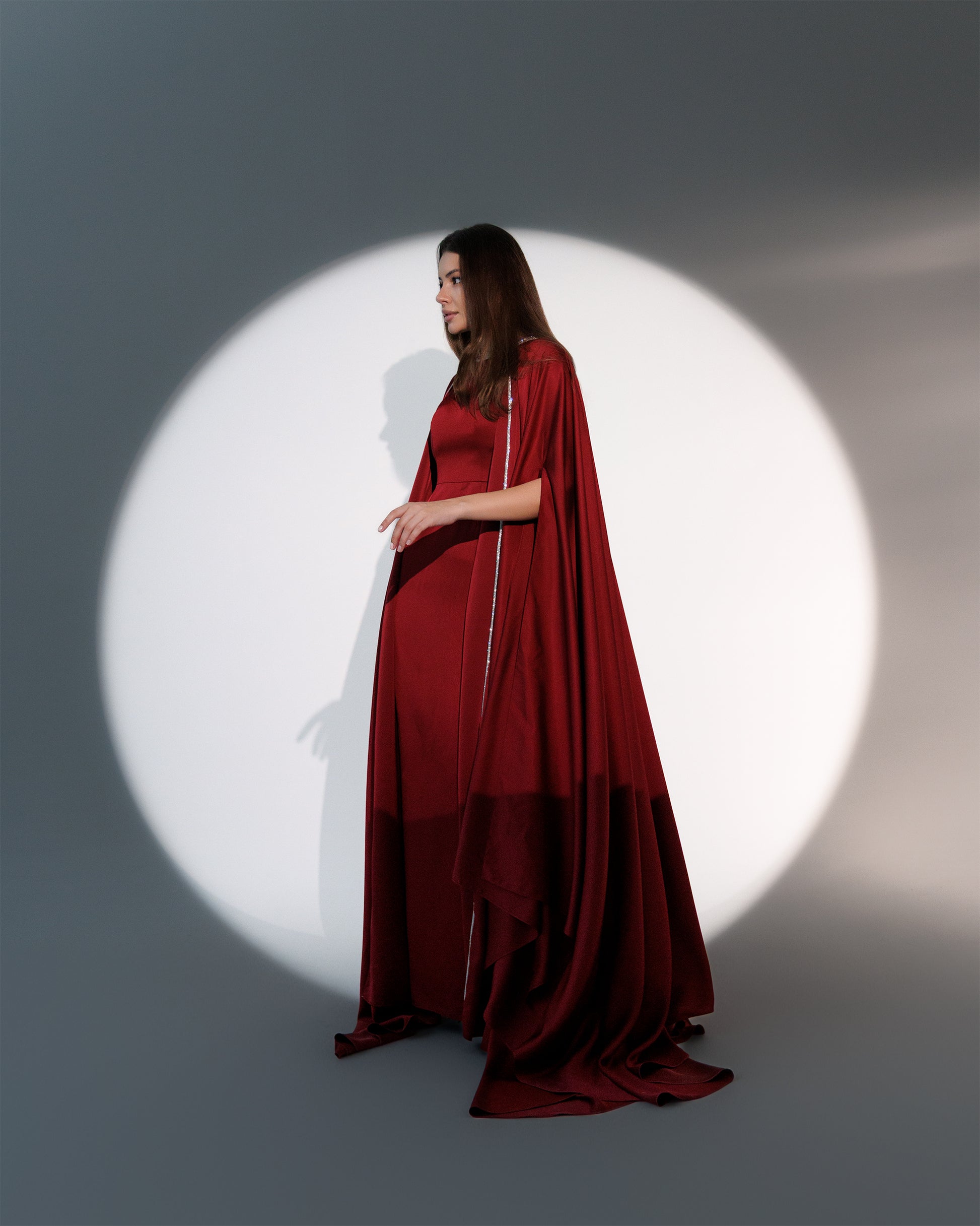 Aya Silk Drape Gown