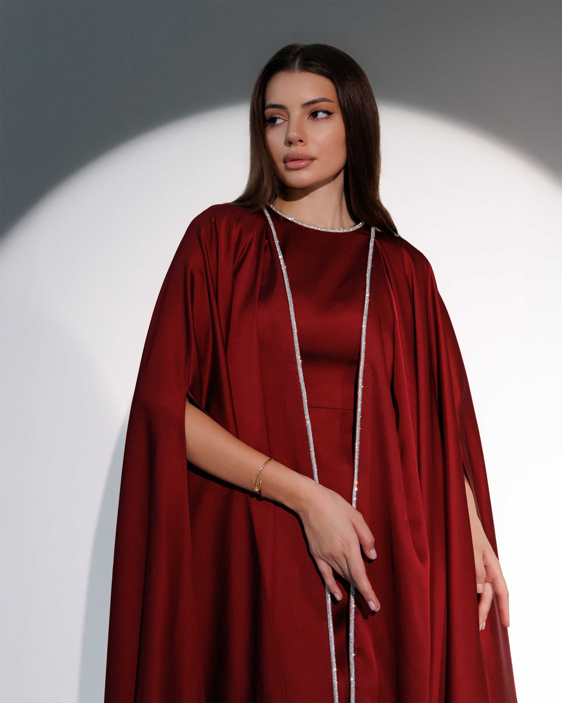 Aya Silk Drape Gown