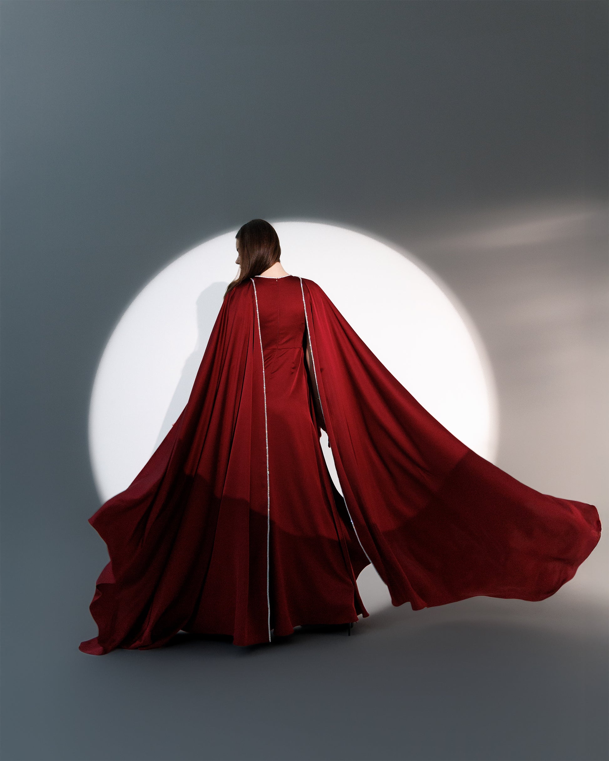 Aya Silk Drape Gown