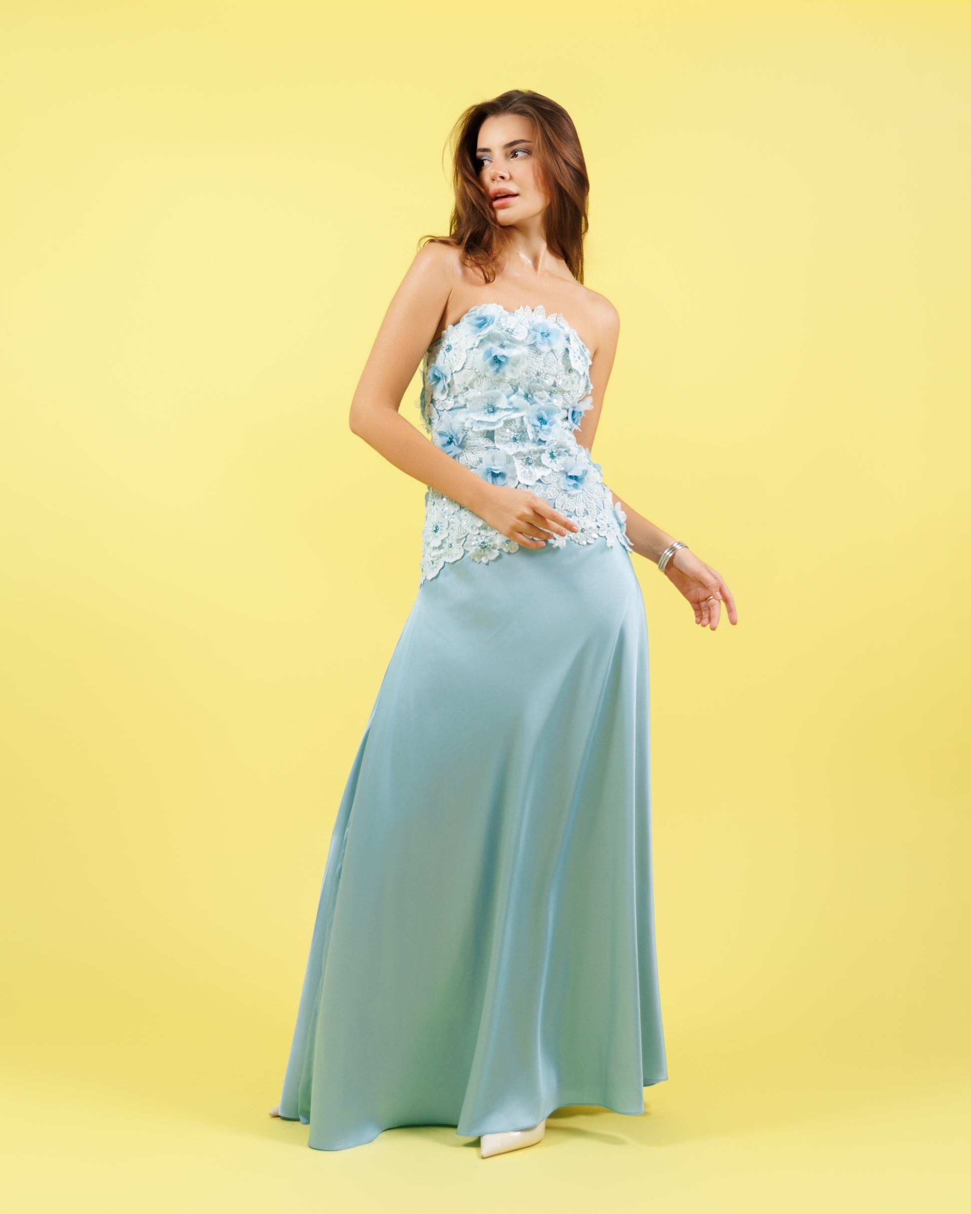 Frosted Bloom Gown