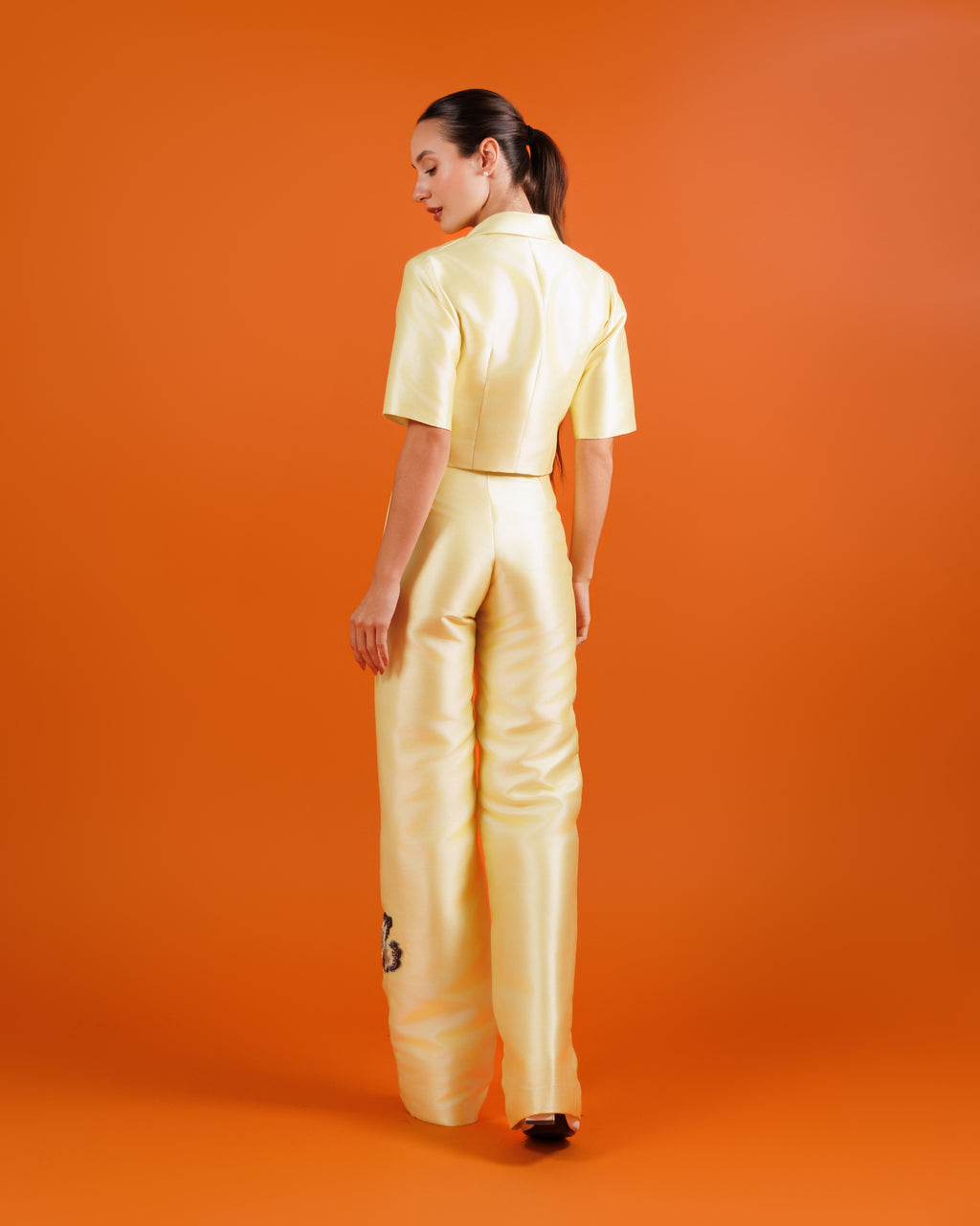 Golden Floral Co-Ord Set
