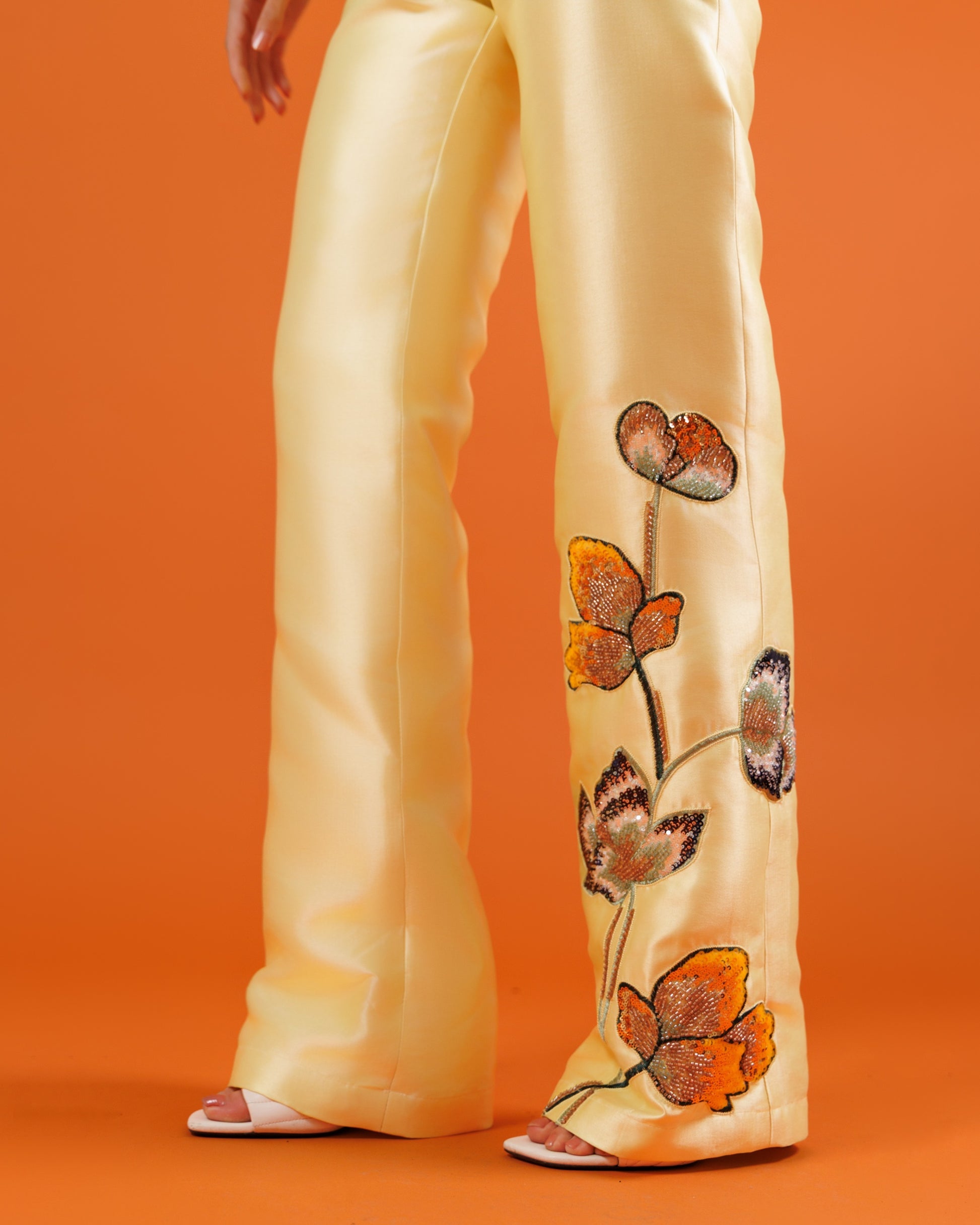 Golden Floral Co-Ord Set
