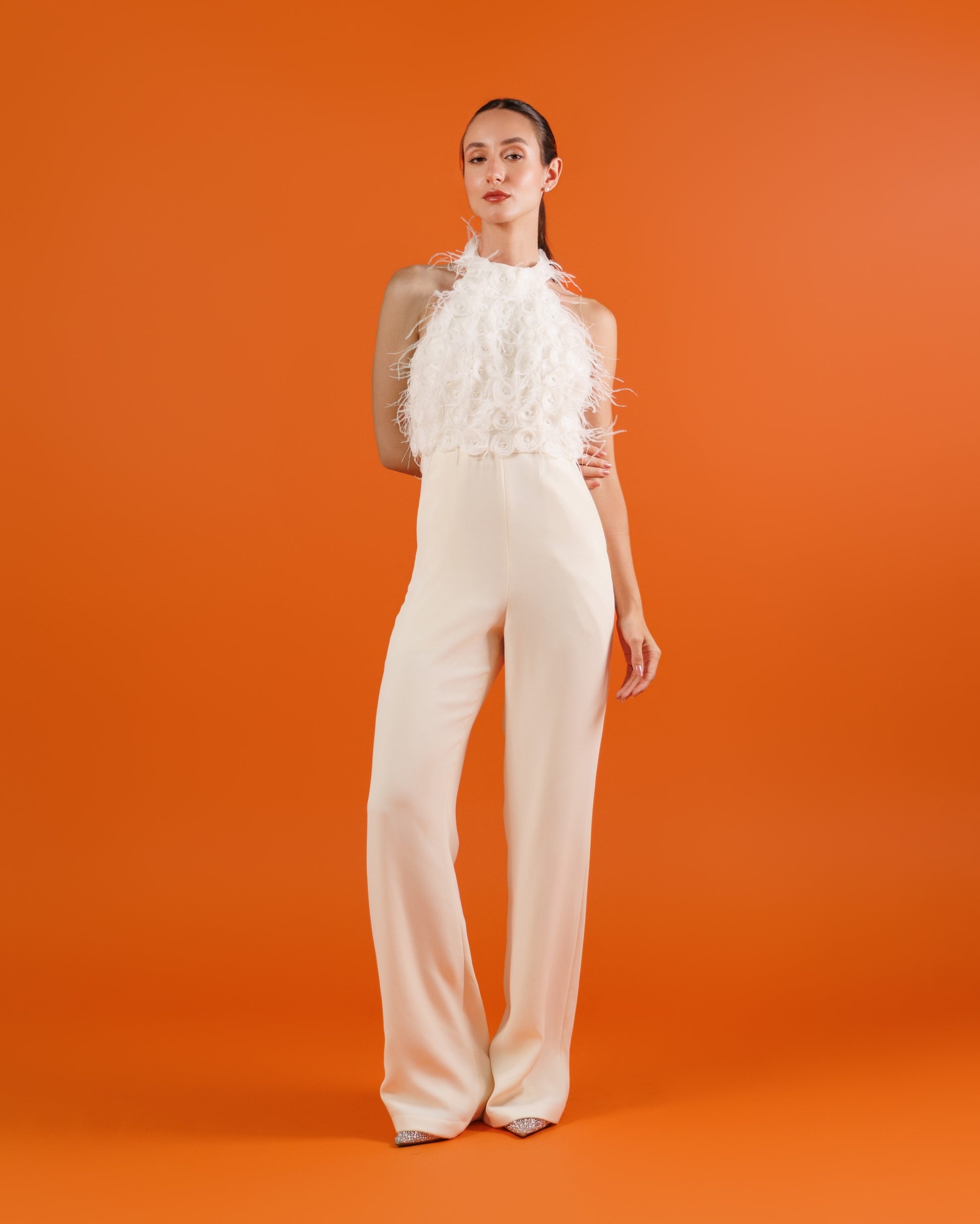 Elegant Pearl Jumpsuit