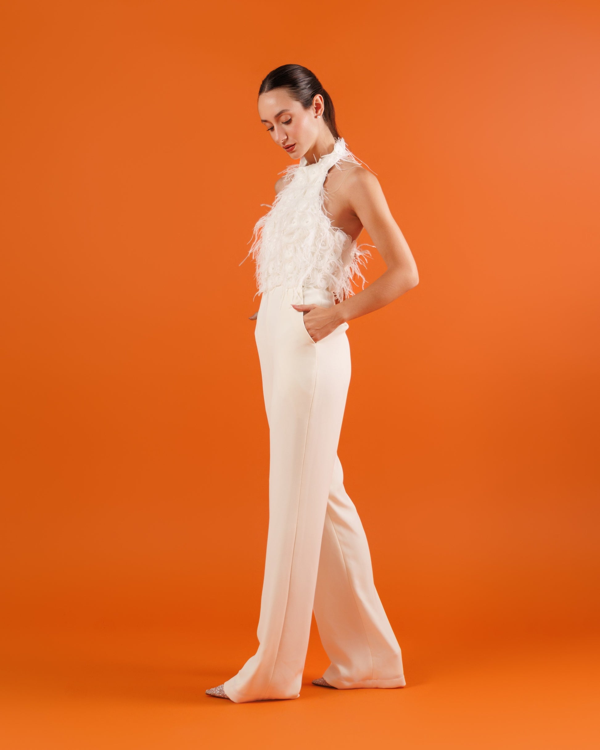 Elegant Pearl Jumpsuit
