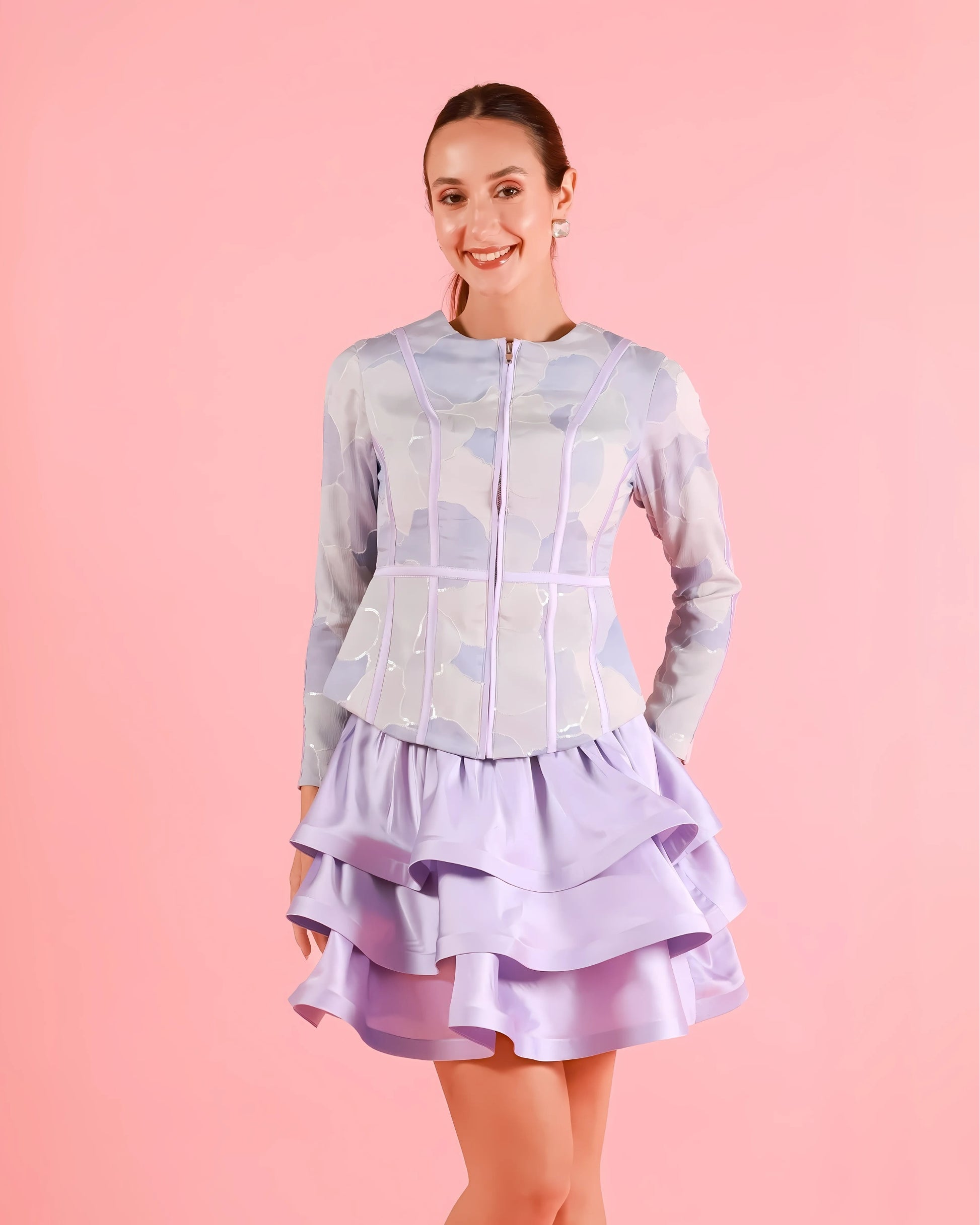 Lavender Cloud Corset Set