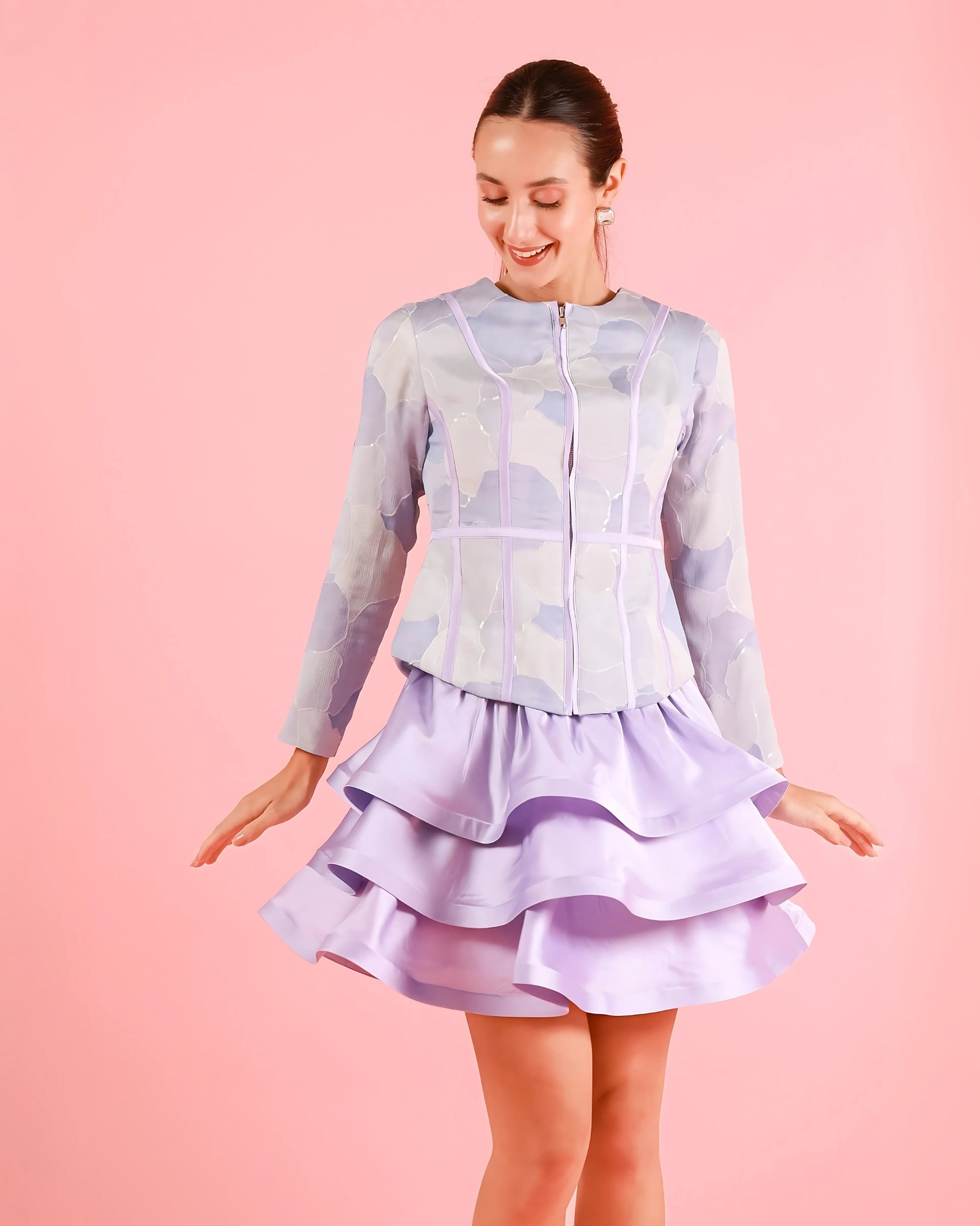Lavender Cloud Corset Set