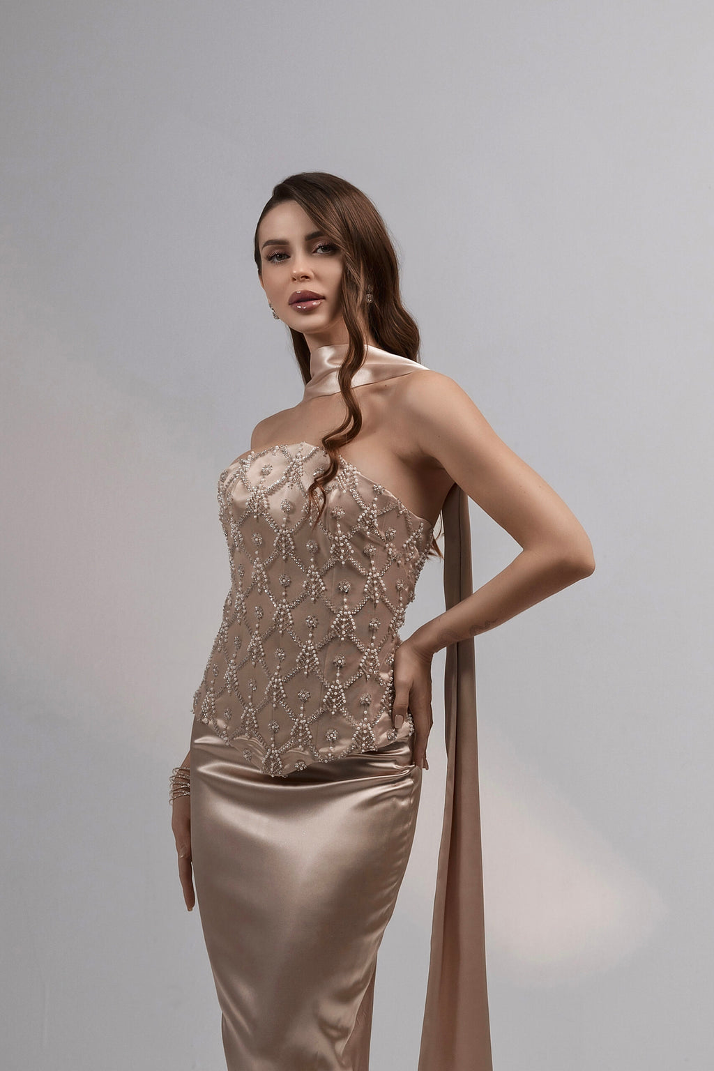 Regal Glow Corset & Skirt