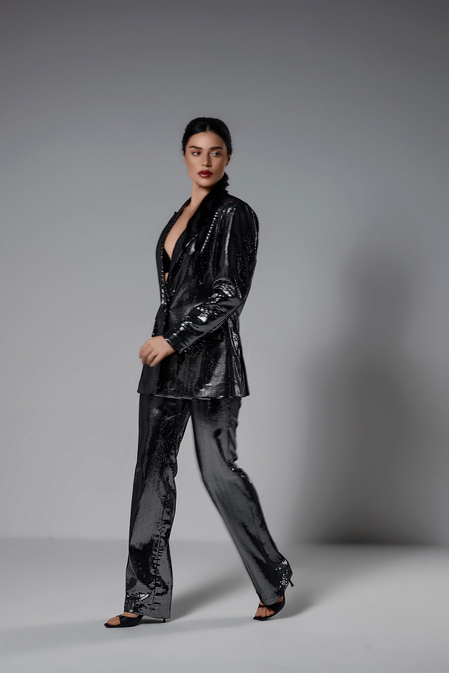 Noir Midnight Blazer Set