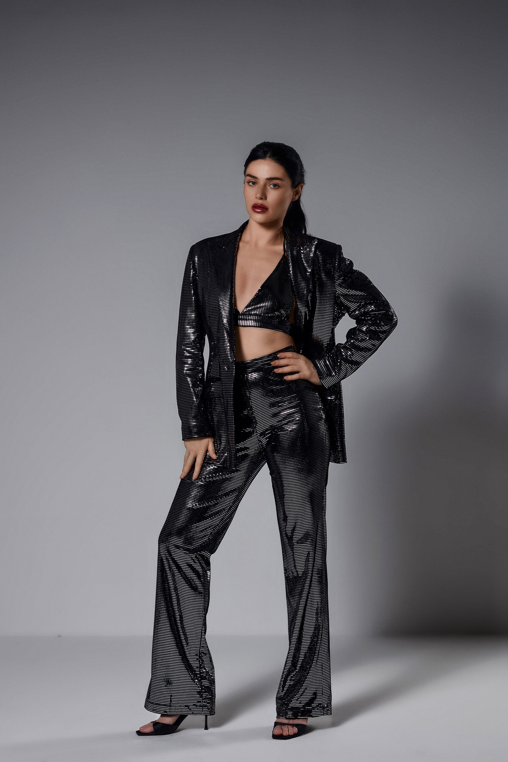Noir Midnight Blazer Set
