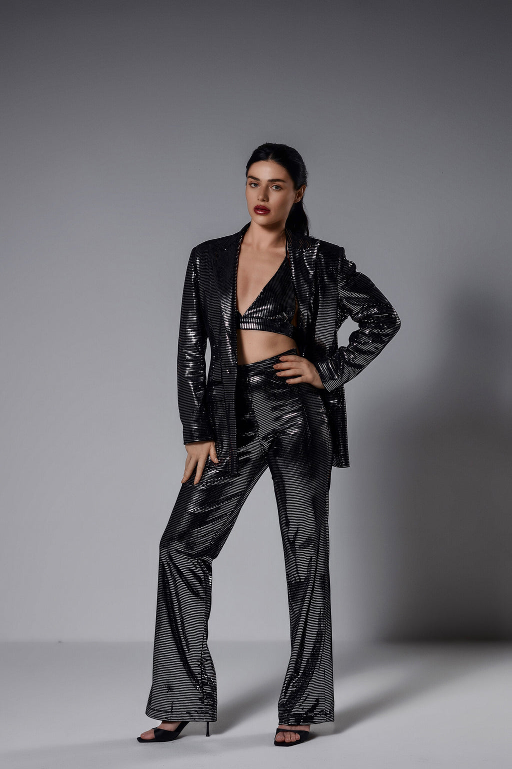 Noir Midnight Blazer Set
