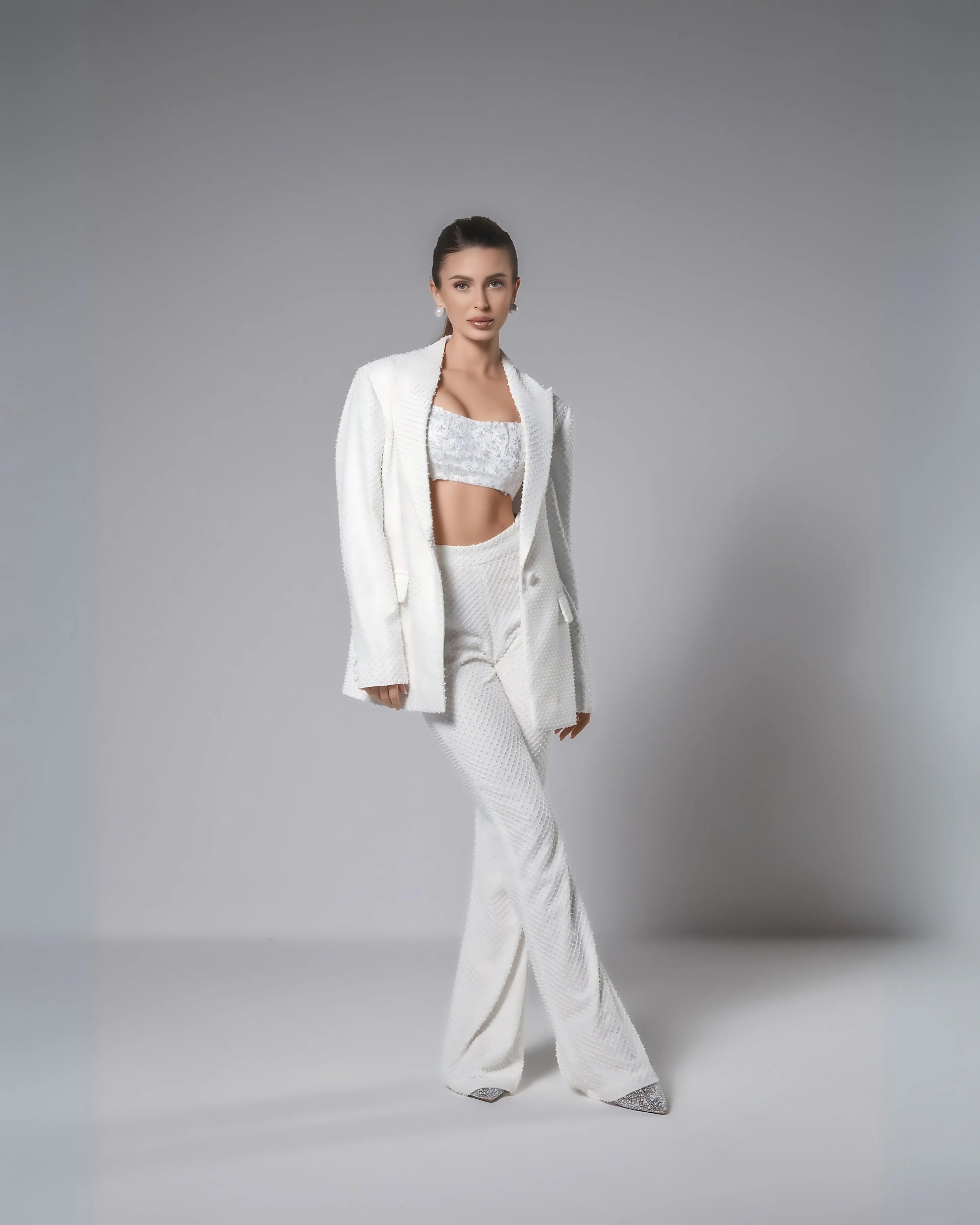 Perlé Blazer Set